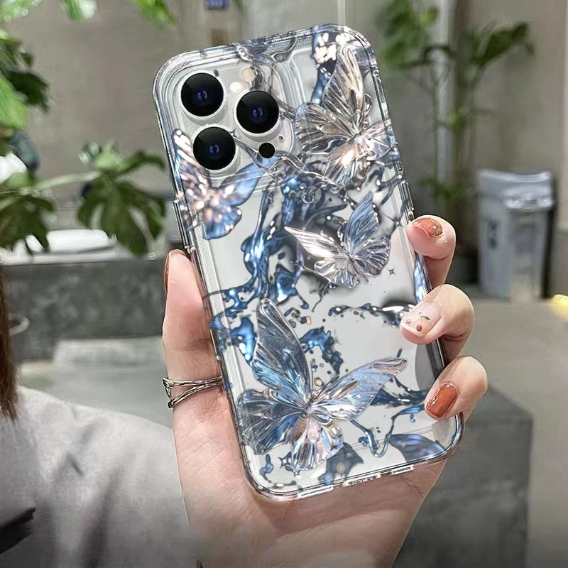 Luxury 3D Butterfly Clear Phon - Phone Cases Luxury 评论和价格
