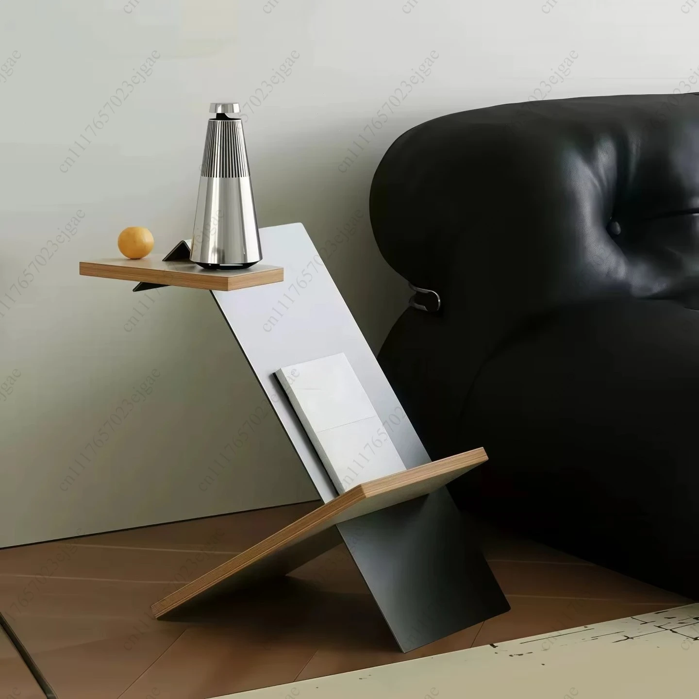Bauhaus Style Sofa Side Table Luxury Stainless Steel Corner  Coffee Table Space Saving Accent  Small Live Room