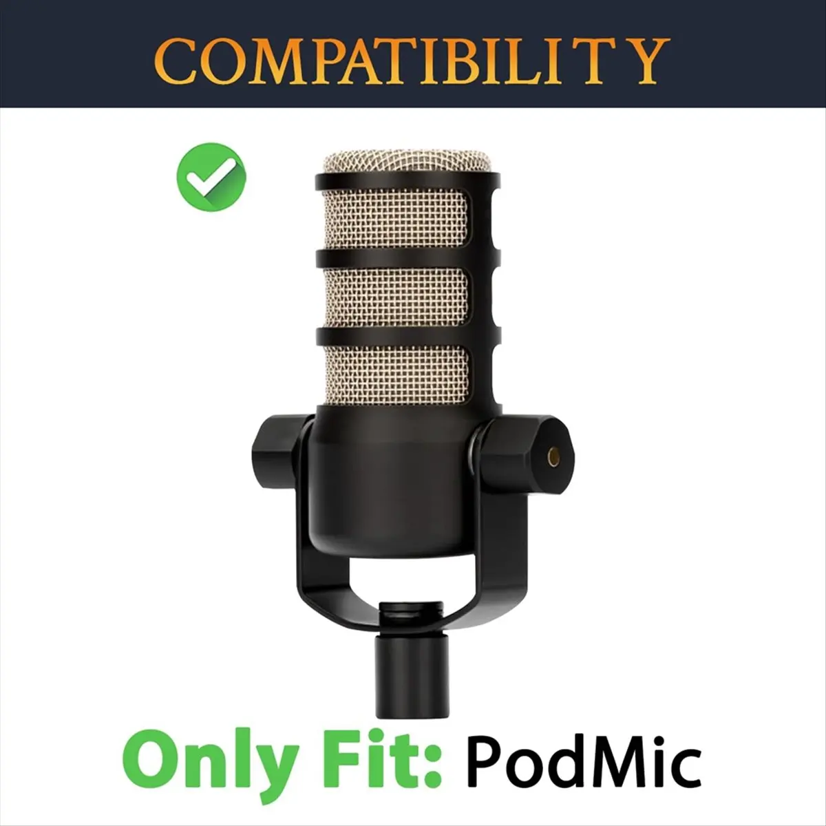 BEST CHOICE）2Pcs Microphones Filter for PodMic Cardioid Dynamic Broadcast, Protective Mic Cover Windscreen Foam