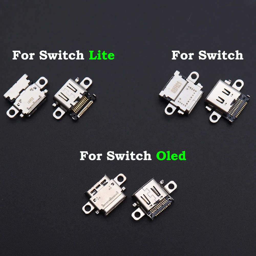 Original New for NS Nintendo Switch Lite OLED Console USB Type-C Power Charging Socket Port Connector
