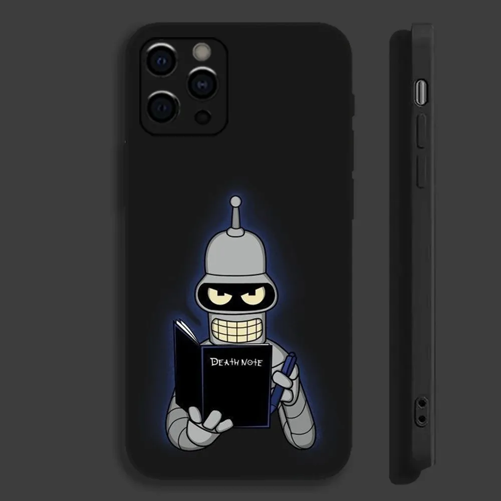 F-Futurama Anime B-Bender Phone Case For Apple iPhone 15,14,13,12,11,Pro,X,XS,Max,XR,Plus,Mini Soft Black Cover