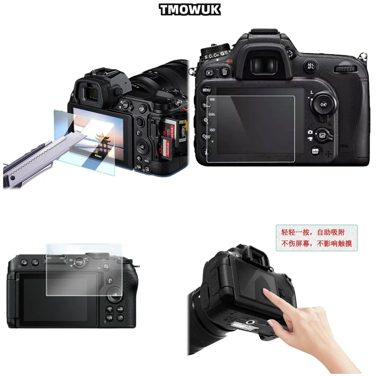 

For Nikon Z30 ZFC 9H Hardness Tempered Glass Camera LCD Screen Protector Anti-Scratch HD Clear Film .