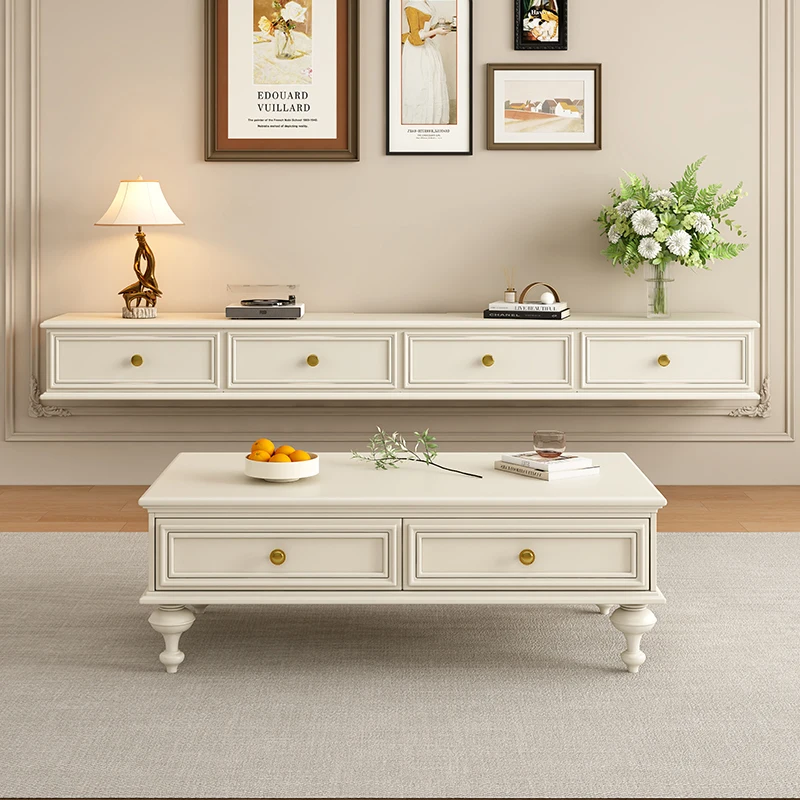 Wall Moun Trendy Tv Stands Classic Glamour French Vintage Tv Stands Mid Century Space Saving Meuble Tv Suspendu Furniture Home