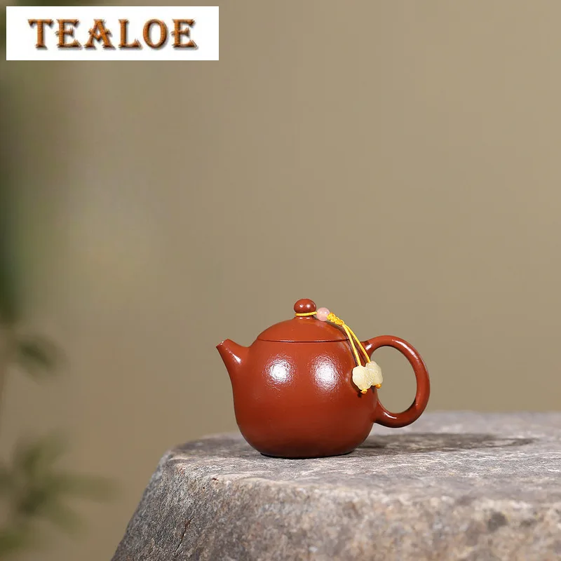 

100 мл винтажные чайники Исин из фиолетовой глины, горшок для яиц дракона ручной работы, сырая руда, грязь Чжу, чайник для замачивания, чайник Zisha, набор посуды, ремесло