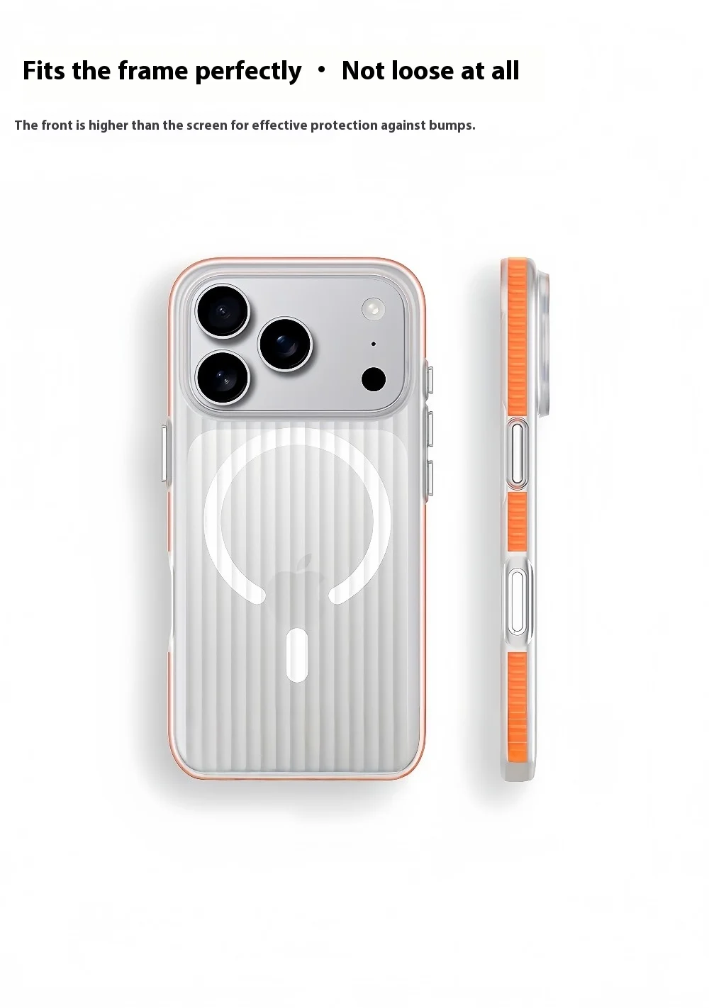 3D Corrugated For Magsafe Magnetic Phone Case For iPhone 18 17 Air 16 E 15 14 13 12 Pro Max Plus Non-slip Hard Matte Clear Cover