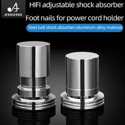 HiFi Audio Isolation Feet Pads Adjust Height Amplifier Speaker Shock Absorber Aluminum Alloy Spikes Foot for Audio Speaker DAC