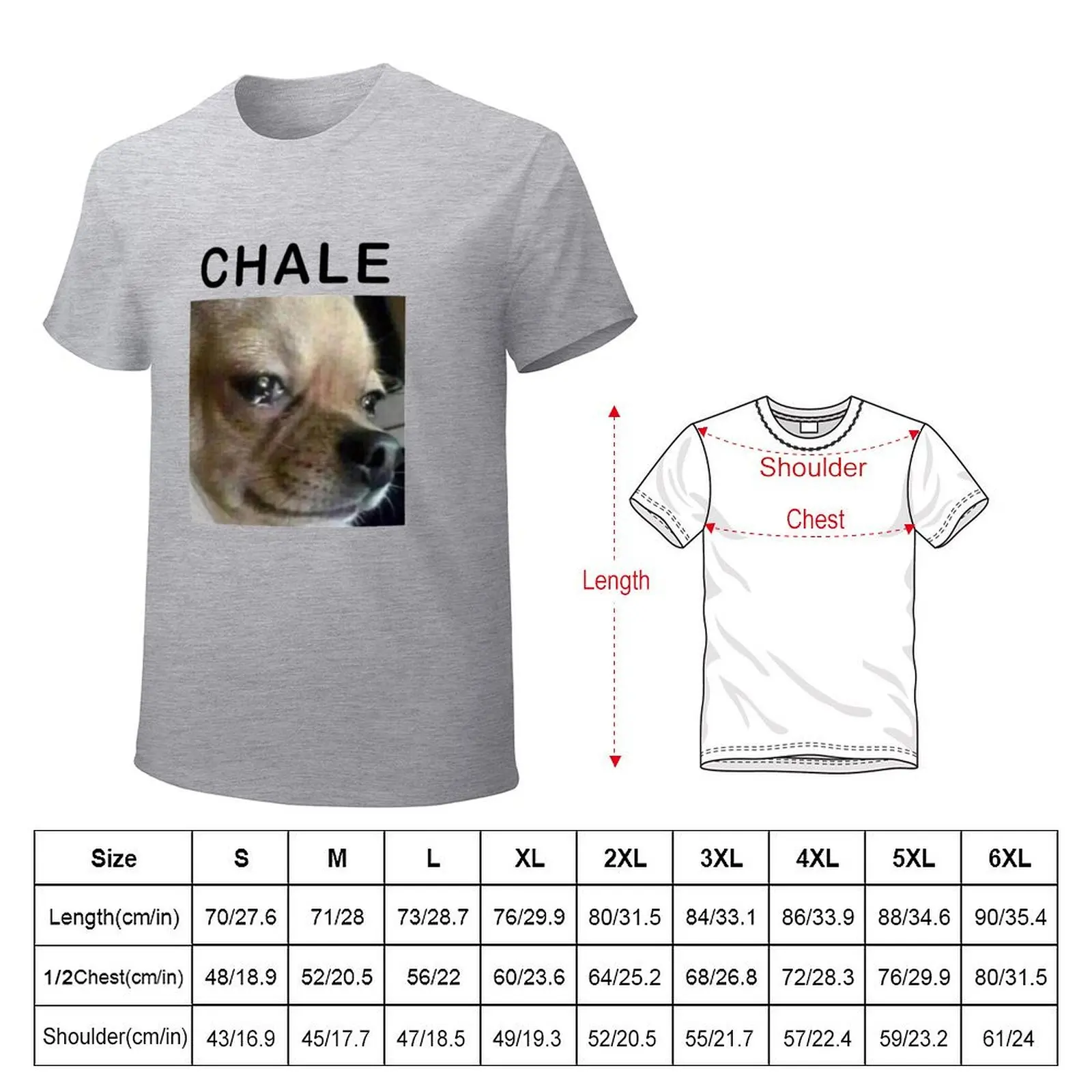 Chihuahua Chale T-shirt plus sizes aesthetic clothes Men's cotton t-shirt