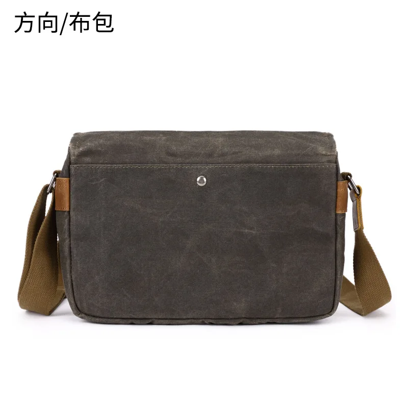 Outdoor photography bag digital SLR professional waterproof oil wax canvas camera bag micro shoulder bag