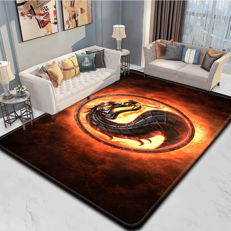 Alfombra antideslizante Mortal Kombat Game, felpudo, decoración de suelo de dormitorio, Alfombra de salón, cocina y baño