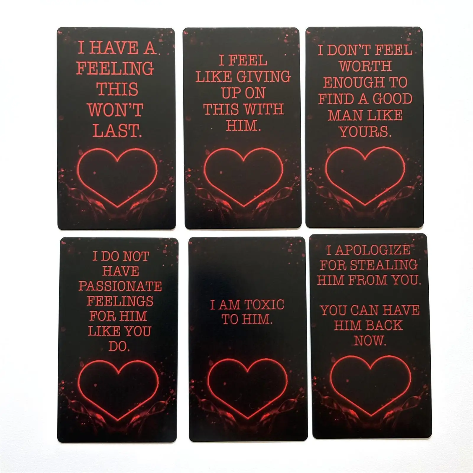 Karmic Confessions Oracle Deep Truth Messages for Love Situationships & Karmic Connections 50 Pcs Oracle Cards 10.3*6cm
