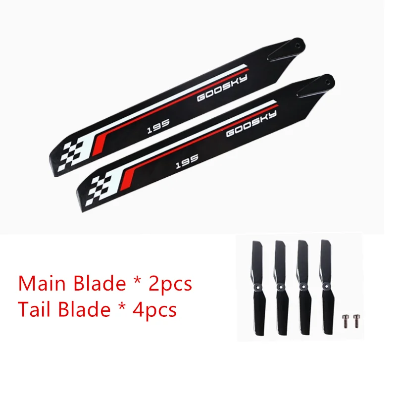 GOOSKY S2 Max 6CH RC Вертолет Запасные части Оригинальное основное лезвие + хвостовое лезвие