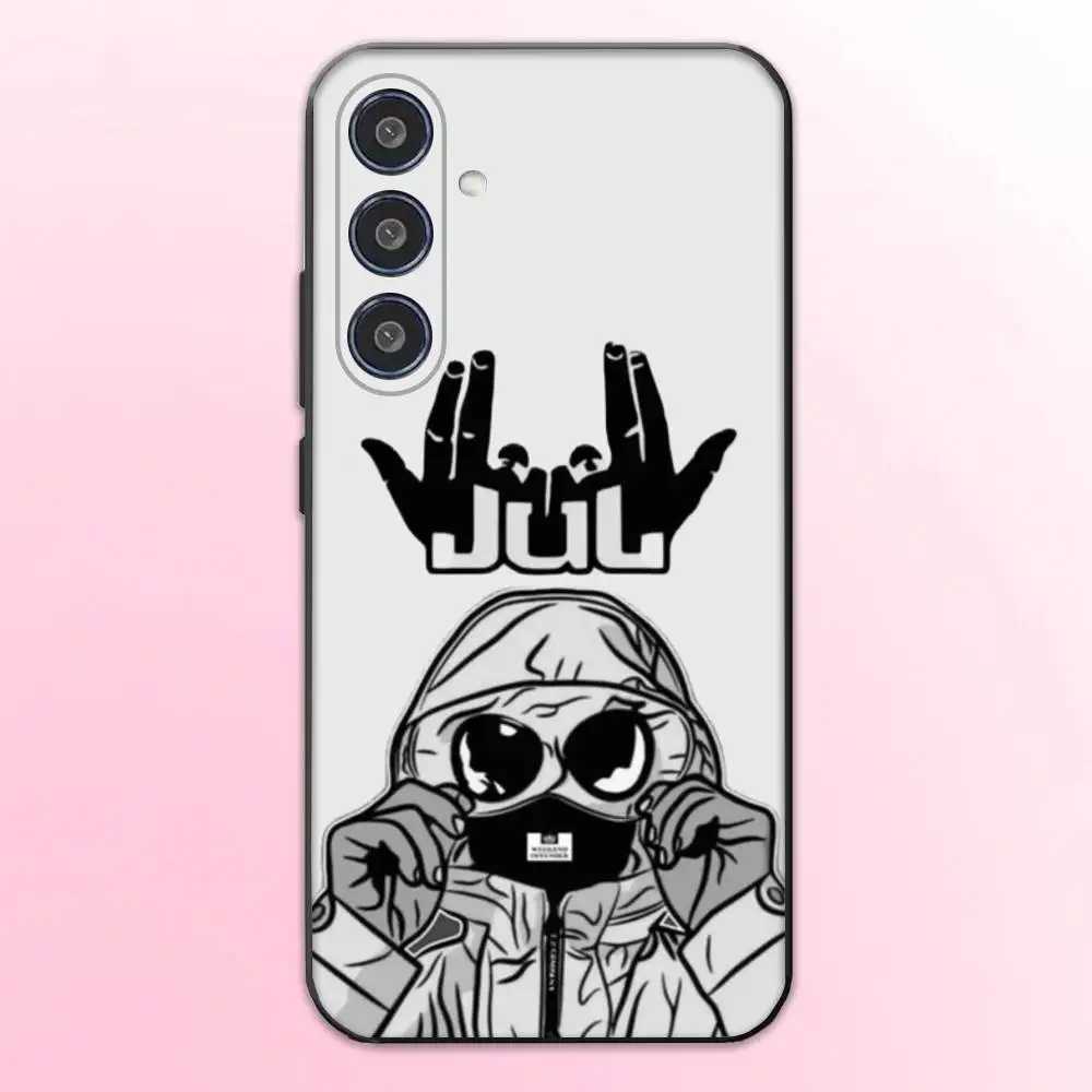 حافظة هاتف JuL C'est Pas Des Lol لهاتف سامسونج جالاكسي A73، A72، A71، A70، A53، A52، A51، أخرى غلاف أسود ناعم