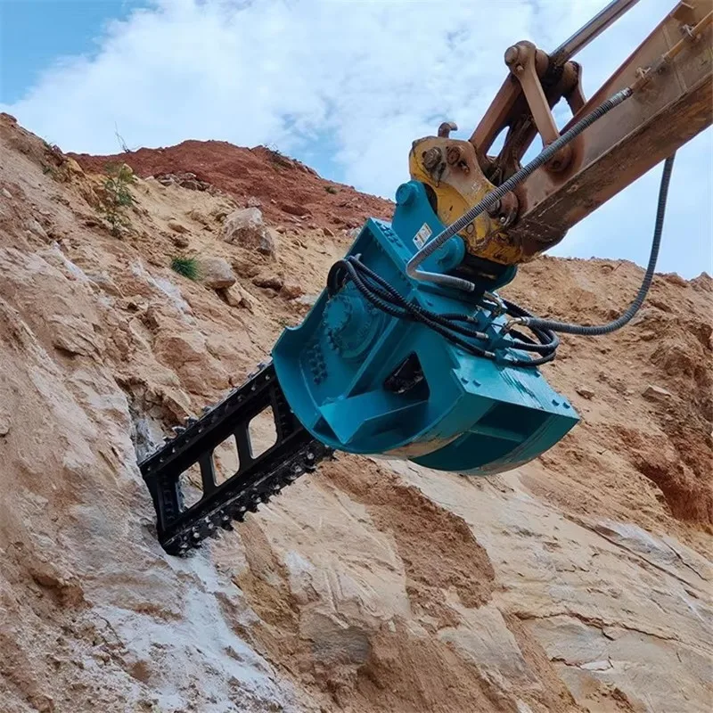 Chain Saw Cutting Machine Adjustable Deep Groove Tool The Front Attachment Trencher Allows For Free Control of Depth And Width