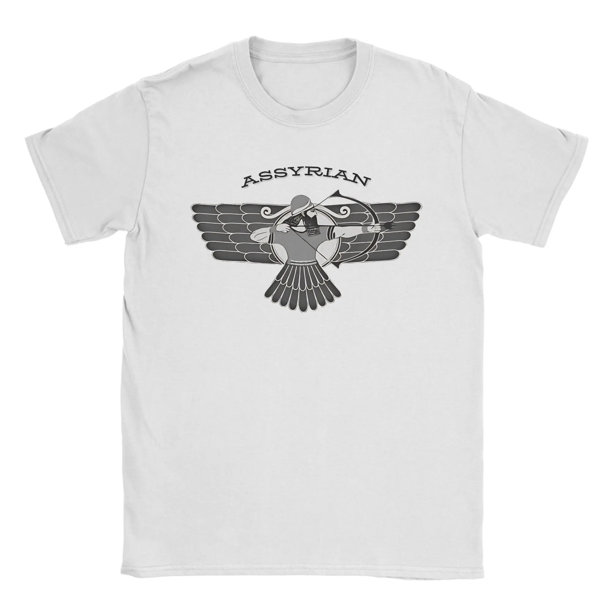 Assyrian Ashur Parsy Ancient Mesopotamia Iraq Iran Ancestry T-Shirt for Men O Neck Pure Cotton T Shirts Short Sleeve Tees