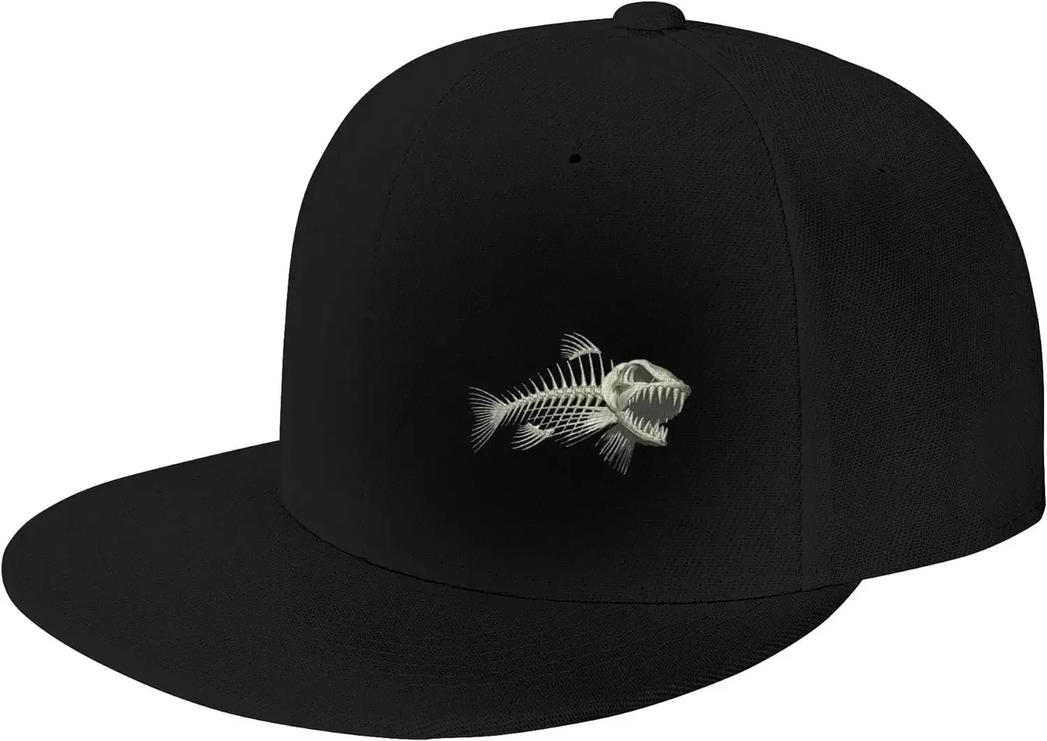 Bone Fish Hat Flat Brim Hat Baseball Hat Bone Fish Cap