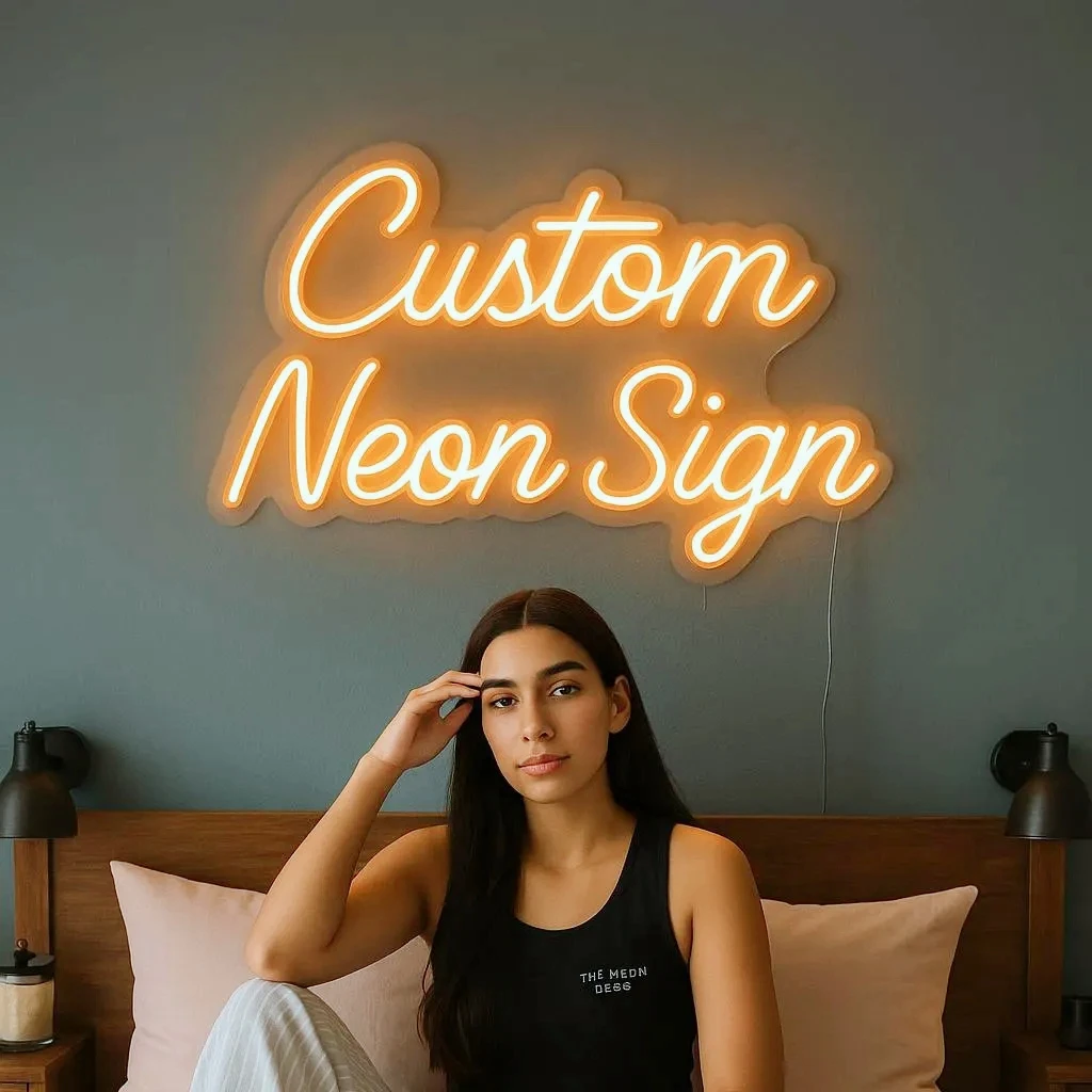 

Неоновая вывеска на заказ, персонализированная неоновая светодиодная вывеска с питанием от USB, несколько шрифтов, цвет для бара, кафе, коммерческих торговых центров, декоративная настенная вывеска