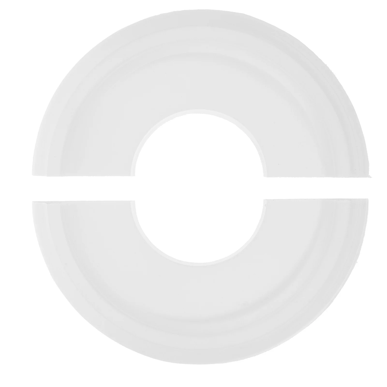 

Ceiling Medallion Round Decorative Cover Light Base Fan Lamp European Style PU Material Long Lasting Home Office