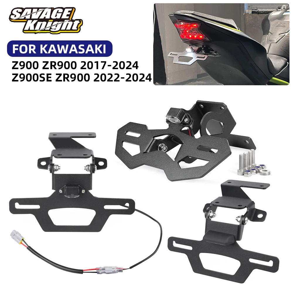 

2024 Z900 ZR900 License Plate Registration Frame Bracket For Kawasaki Z900SE Z 900 /SE 2017-2023 Tail Tidy Fender Eliminator Kit