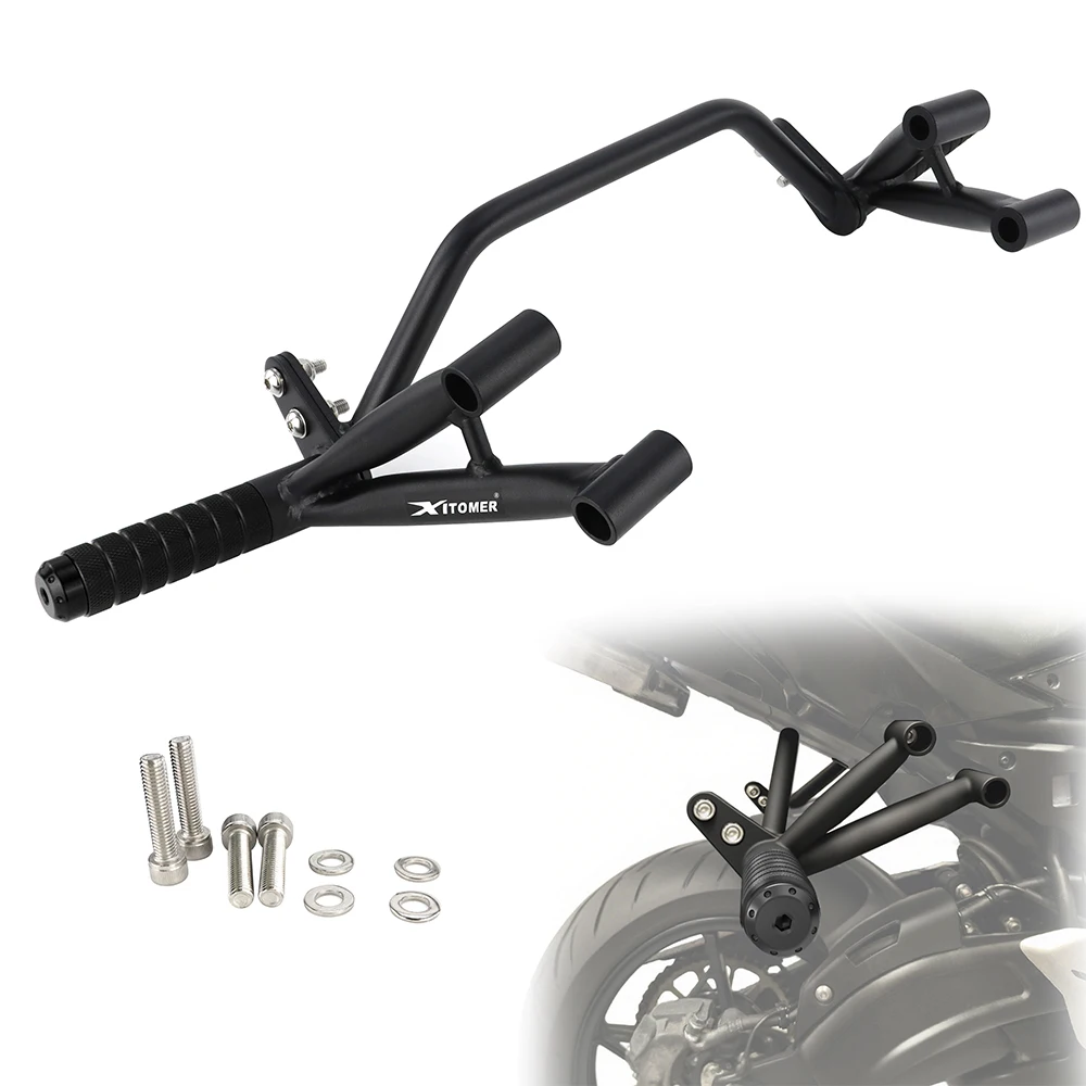 

Motorcycle Rear Footrests Subcage Passenger Peg Guard For Kawasaki Ninja 650 Z650 2017-2025 Step Plate Stunt Stunt Protection