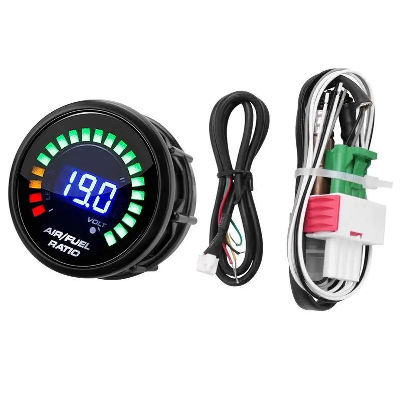 

52Mm Air Fuel Ratio Gauge LED Digital Display With Narrowband O2 Oxygen Sensor Car Gauge For 12V Car Racing Gauge