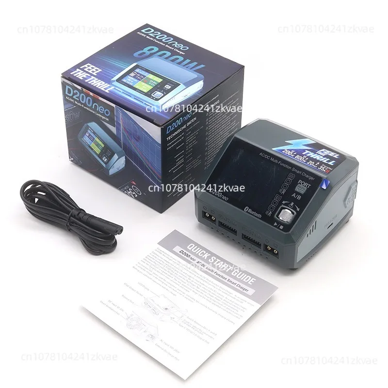 D200neo Charger AC 200W DC 800W 1-6S Lipo Battery Balance Charger Discharger Multi-Function Smart Charger