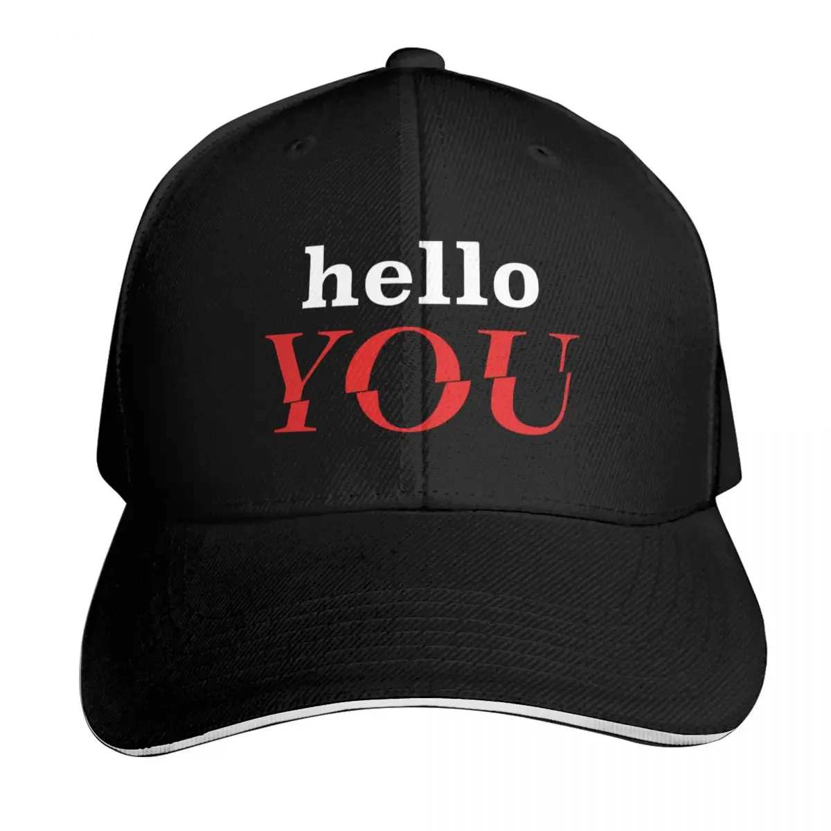Hello You Baseball Cap Sun Protection UPF 50+ Breathable Mesh Back Adjustable Buckle Closure