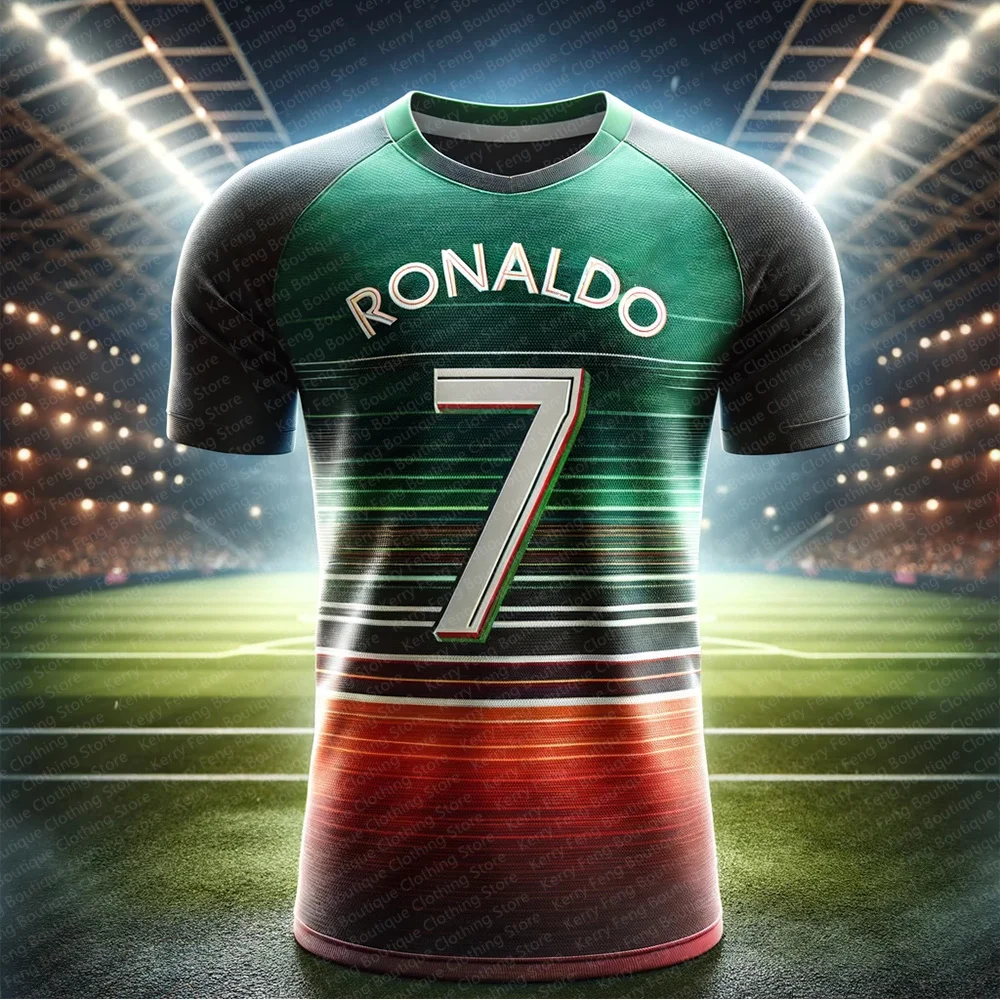 Classic England Ronaldo No.7 Printed Football Shirt T-shirt Summer Game Training Football jersey Sports jersey