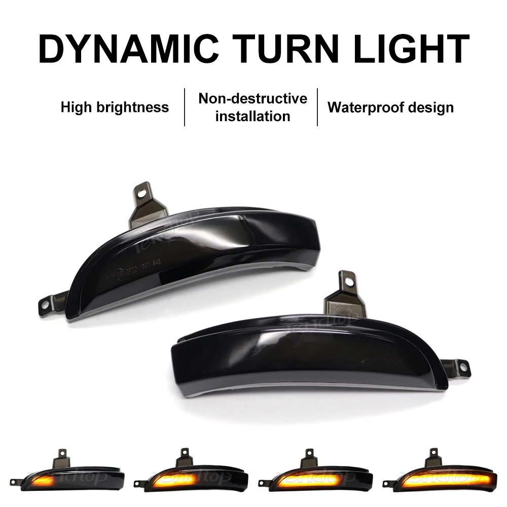 Dynamic LED Turn Signal Side Marker Light Flashing For Renault Koleos HY 2011 2012 2013 2014-2017 1st Gen