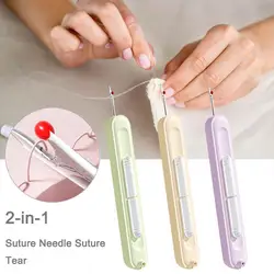 2in1 Threading Needle Threader Multifunctional Picking Thread Remover Hand Household Needlework Sewing Special Tools For Elderly