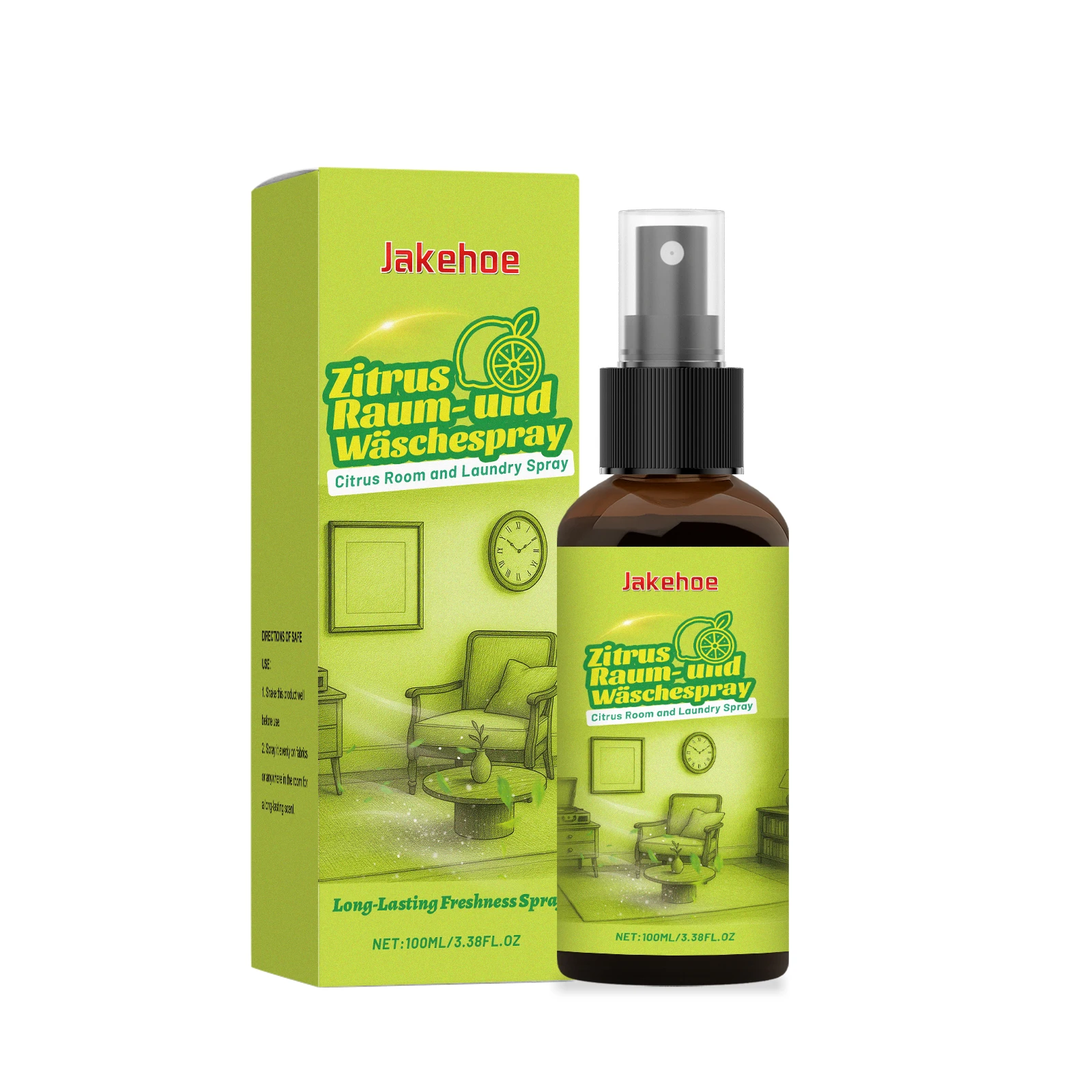 Citrus Flavor Air Spray Quickly Purify Air Maintain Long-Lasting Fragrance Add Fresh Atmosphere Household Fabric Refresher Spray