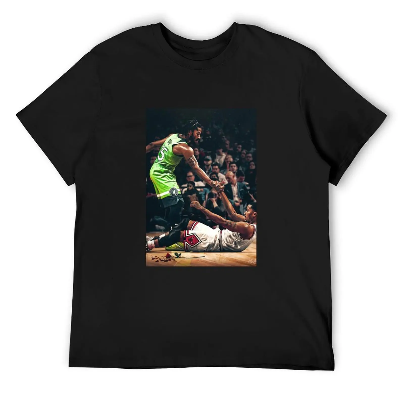 

Derrick Rose - Derrick fell, Derrick Rose T-Shirt oversize t-shirts man football t shirt anime clothes anime shirts men