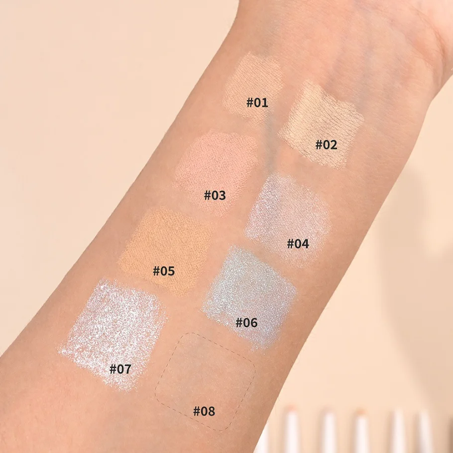 Dual Ended Aegyo Sal Pencil Matte en Shimmer Markeerstift Multi Use Vegan Makeup Groothandel Private Label Aangepast logo