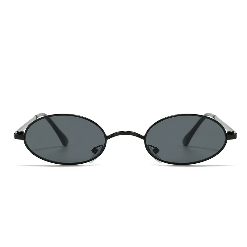Vintage Sun Glasses Uv400 Trendy Sun Glasses Oval Sunglasses Unisex Retro Metal Sunglasses For Parties Beach Outings Driving