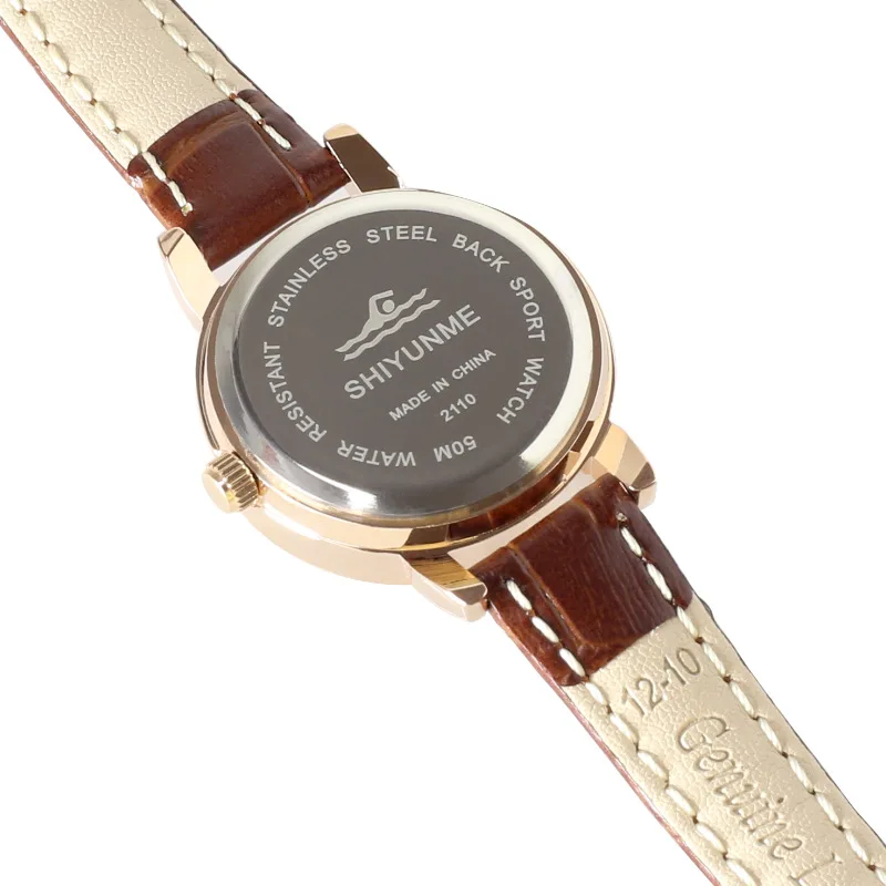 Shiyunmei Men's and Women's Watch Classic Business Leather Belt Quartz Watch Waterproof Men's Watch Couple's Watch