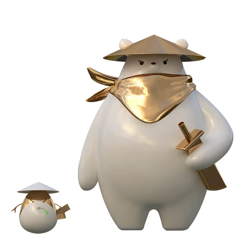 

FRP New Large Cartoon Sculpture Design Outdoor Landscape Installation Shopping Mall Commercial Beauty and Chen Theme