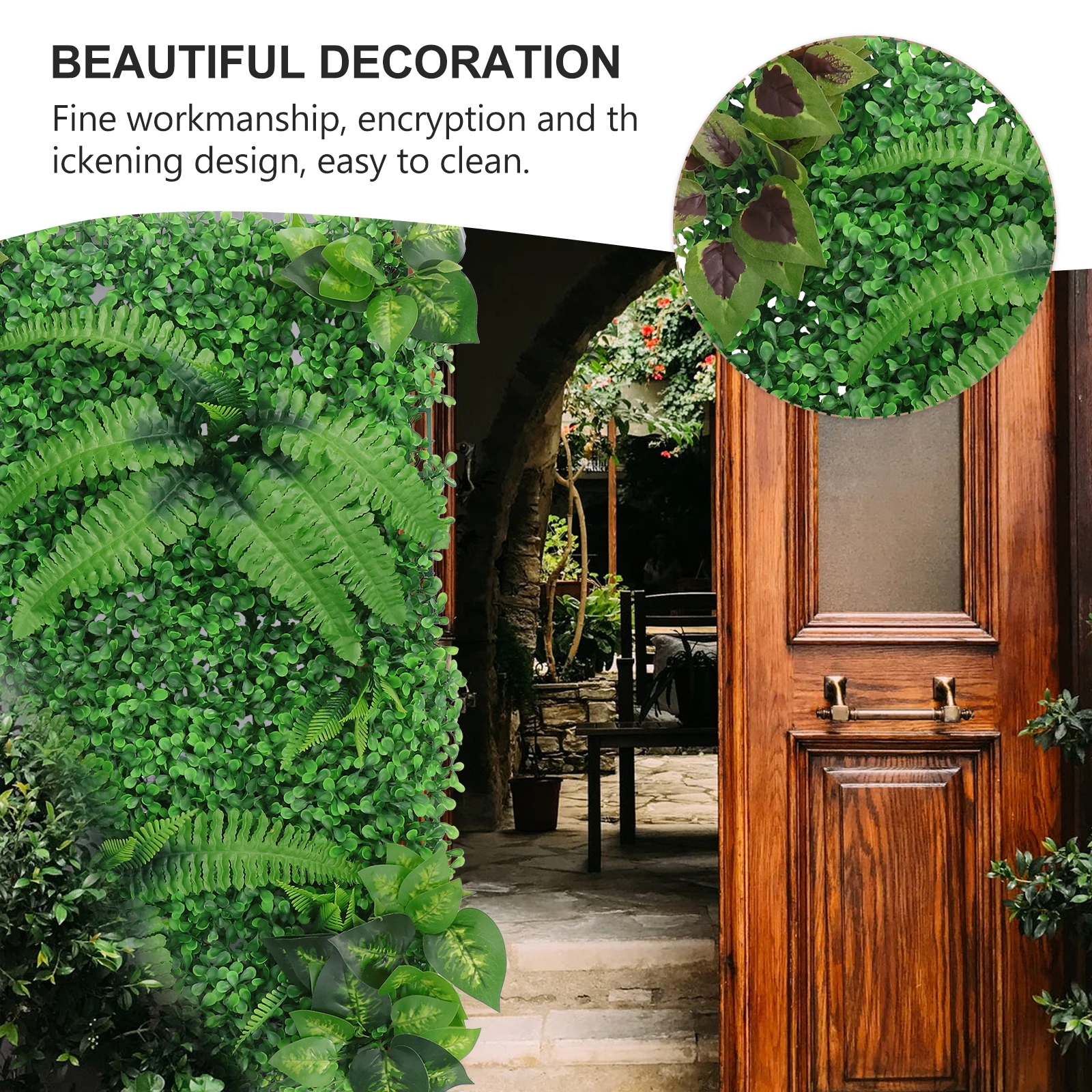 

Artificial Plant Wall Decorative Simulation Turf Simulated Green Indoor Door Adornment Background Garden Lawn Wall Hanging