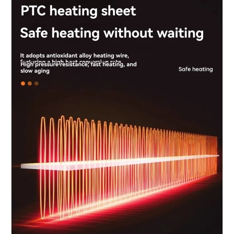 AD-سخان كهربائي محمول ليثيوم الطاقة الكهربائية الدافئة منفاخ الهواء مروحة سخان الساخن تنظيم مستويين ل