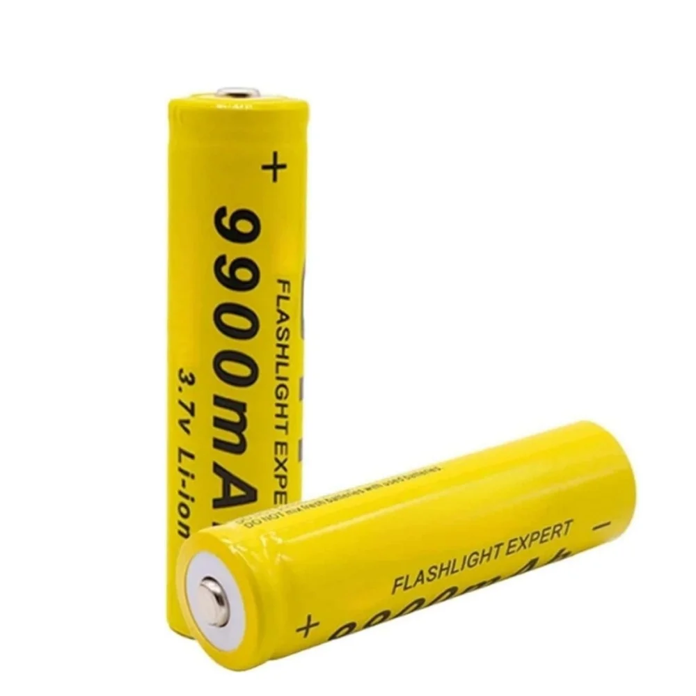 

3.7V rechargeable lithium-ion battery 9900Mah large capacity flashlight/solar light,RC car long-life button batter.