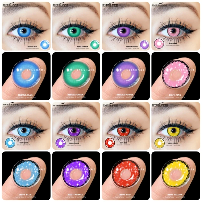 Color Lens Eyes EYESHARE Contact Lenses Cosmetics Anime Accessories Year Colored Contacts 2pcs Eye Contacts Color Contact Lenses