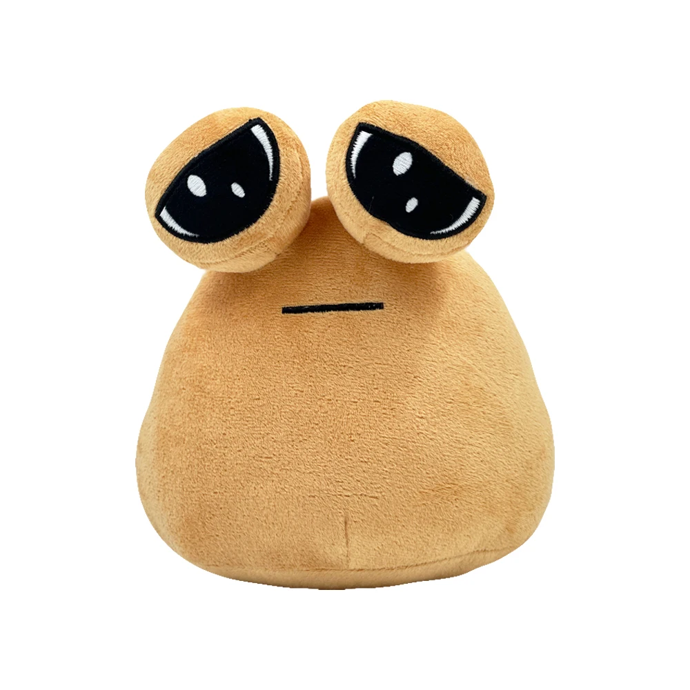 22cm Anime Spiel der Maw Pou Plüschtiere Cartoon Plüsch Augen maske Pou Umhang Plüsch Pou Push Slipper