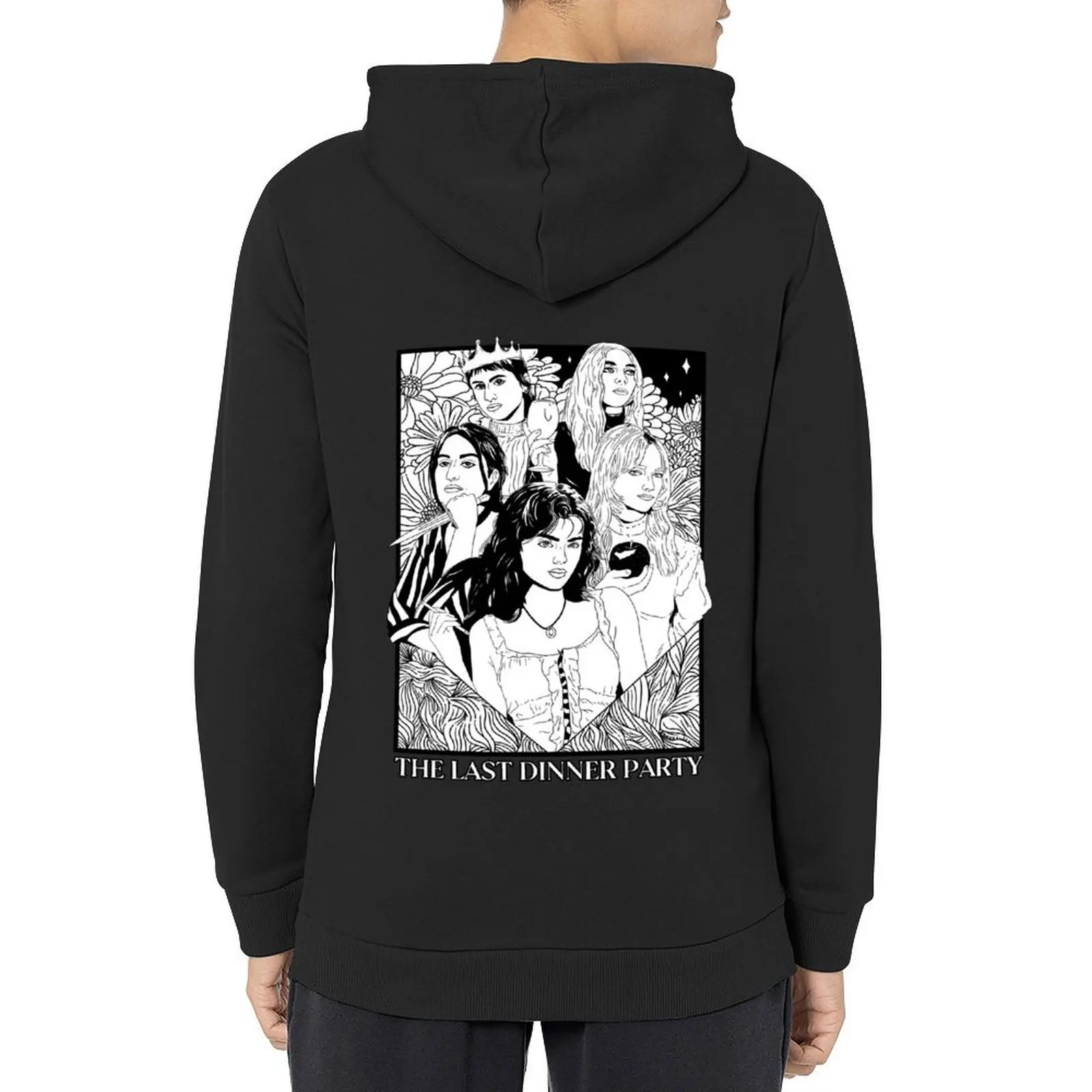 

The Last Dinner Party Tarot - Black and White Hoodie mens clothing men wear mens designer clothes men's coat hoodie men
