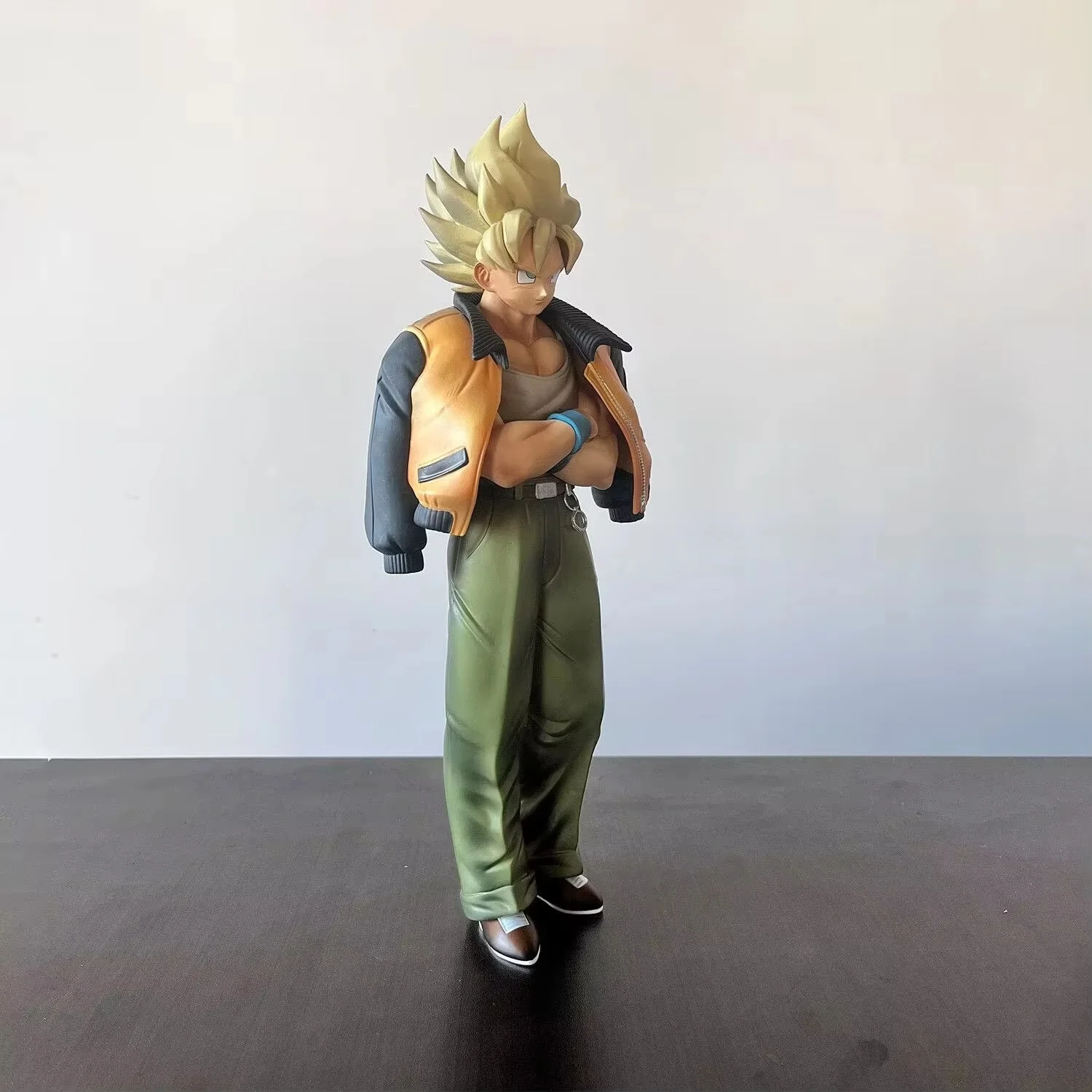 Dragon Ball Anime Action Figure 30.5 Cm Plain Clothes Kakarotto Sportswear Hand-Made Ornament Collectible Toy Gift for Fans