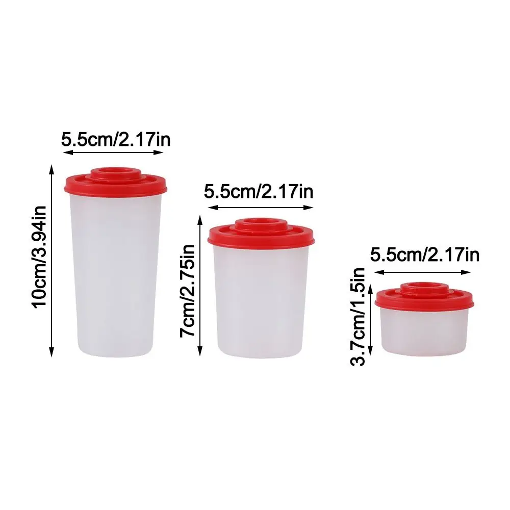 Durable Mini Salt and Pepper Spice Shaker Plastic Insect-proof Spice Container Dustproof Seasoning Jar Cocoa Powder Sprinkle