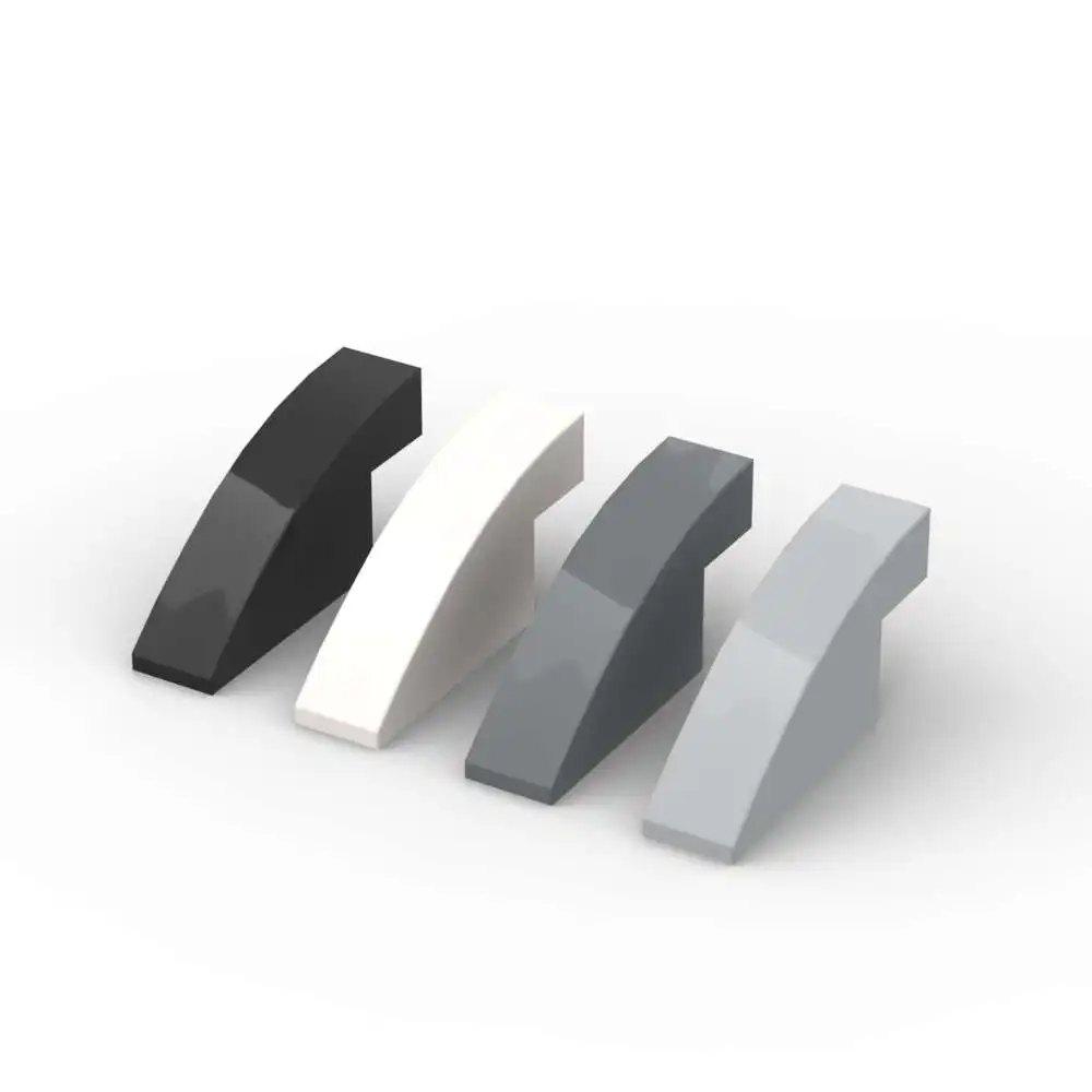 MOC 10PCS 3573 Curved 4x1x1 2/3 Slope Building Blocks Kit House Castle Compatible Assemble Particle Idea DIY Toys Children Gifts