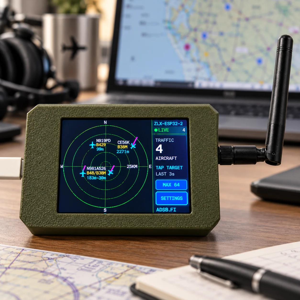 Plane Radar ADS-B Desktop Live Flight Tracker, 2.8