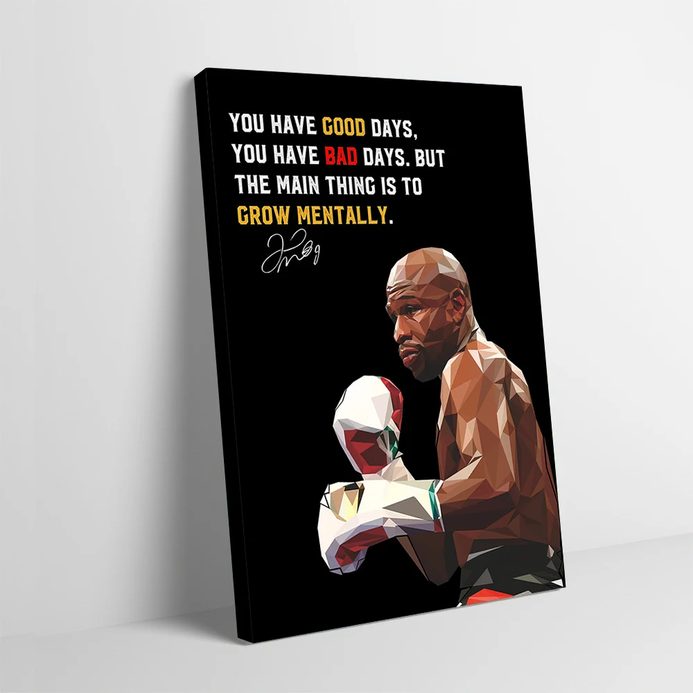 Floyd Money Mayweather Poster Customizable Printed Canvas Painting Wall Art Gift for Decorative Picture Decoration Gaming Room