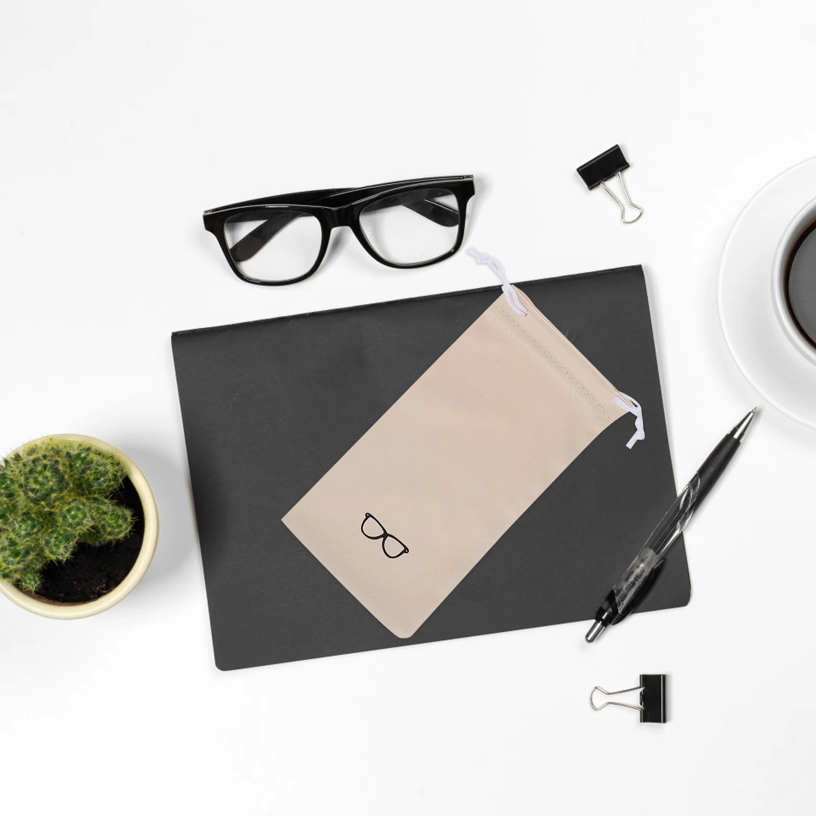 

6pcs Glasses Cloth Storage Bag Foldable Eyewear Case Sunglasses Accessories Protective Dustproof Portable Holder Glasses