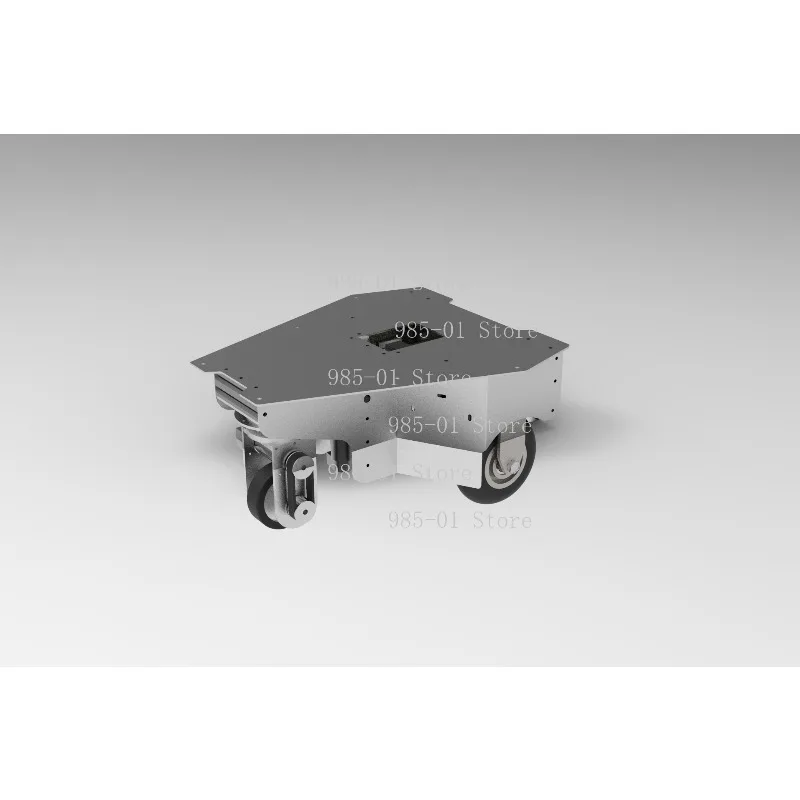 ROS mobile platform AGV, omnidirectional mecanum wheel robot chassis with steering