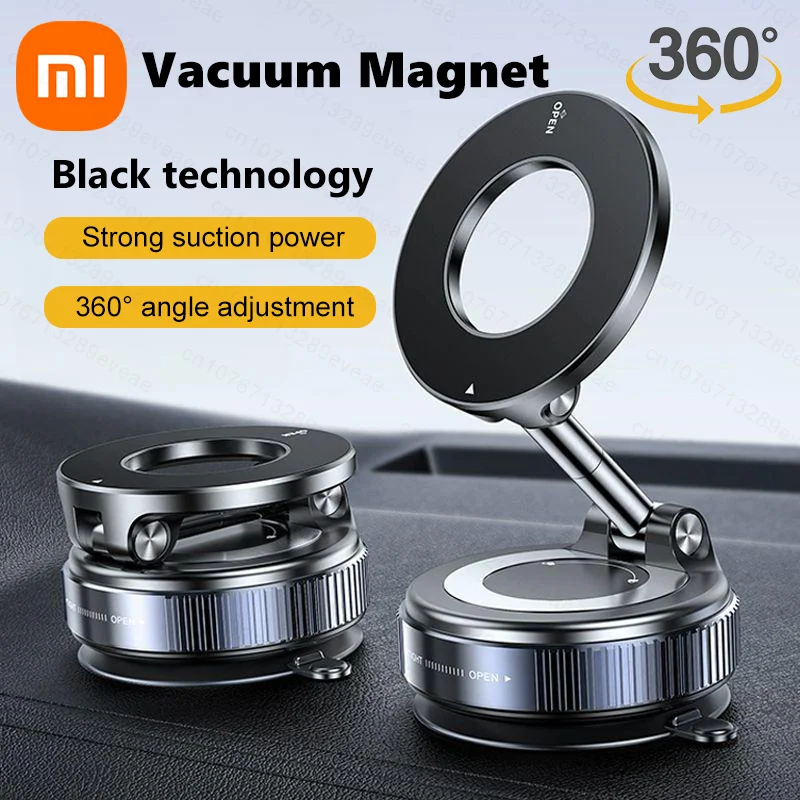 

Xiaomi Vacuum Magnetic Suction Cup Phone Mount for Magsafe 360° Adjustable Magnetic Phone Holder Foldable Portable Phone Holders