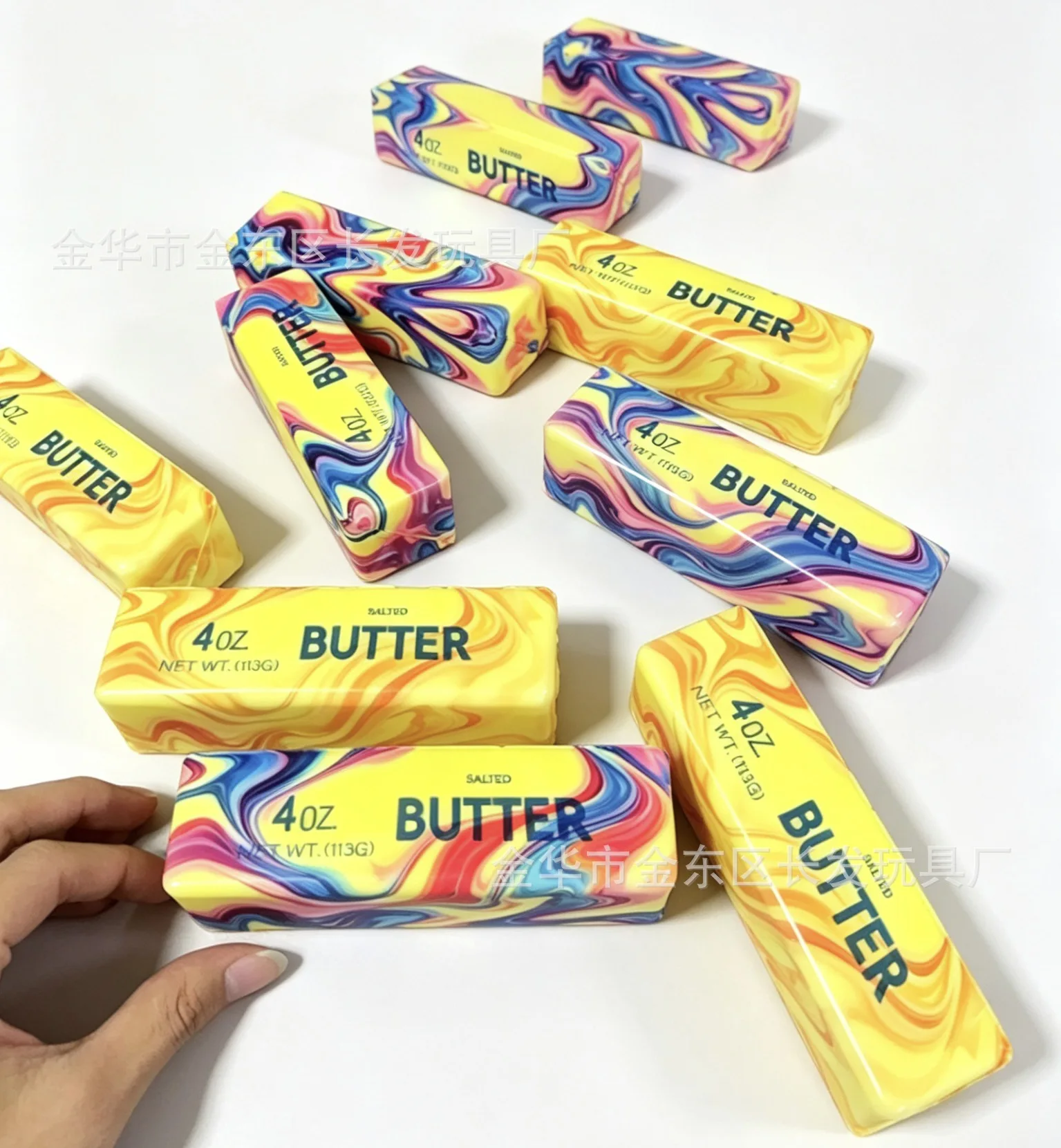 Butter Stick Milk Strip Squishy Toy Slow Rebound Soft Squeeze Stress Relief Toy Classic Kid Decompression Toys